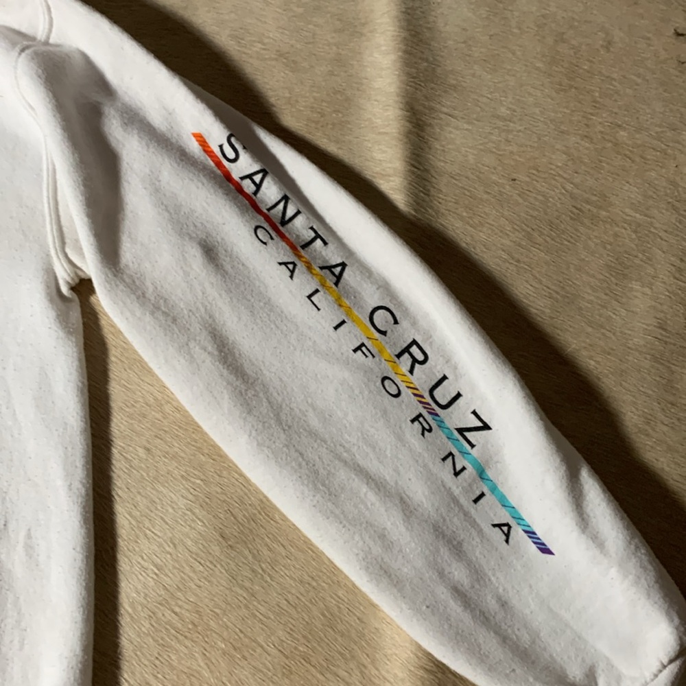 SANTA CRUZ California White Graphic Hoodie SWEATSHIRT - Picture 3 of 12